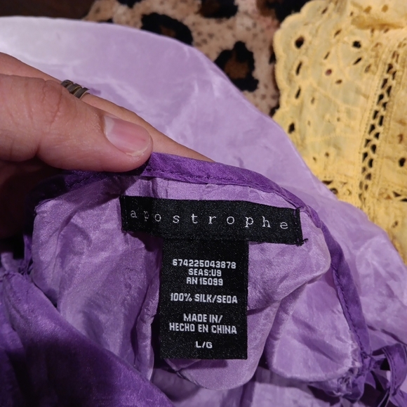 Apostrophe Purple Fitted Camisole Top - Picture 4 of 4